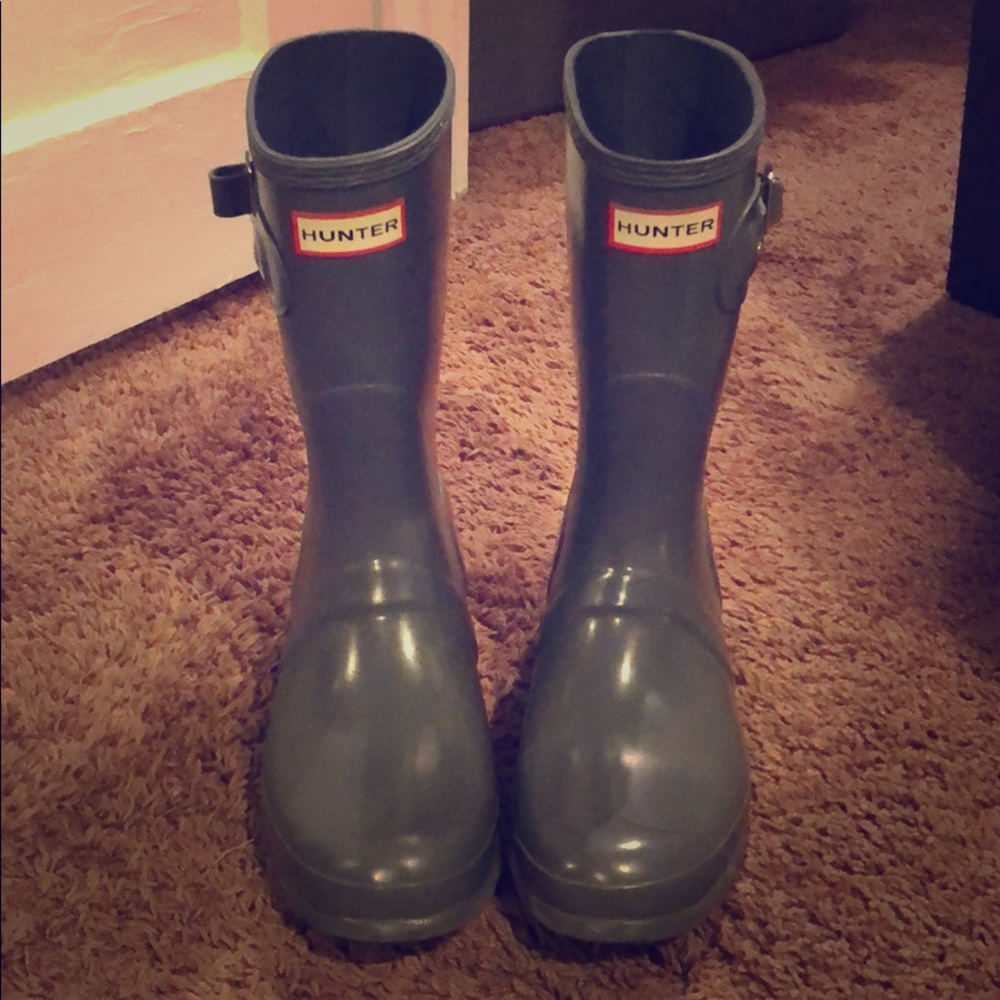 Gray Hunter boots
